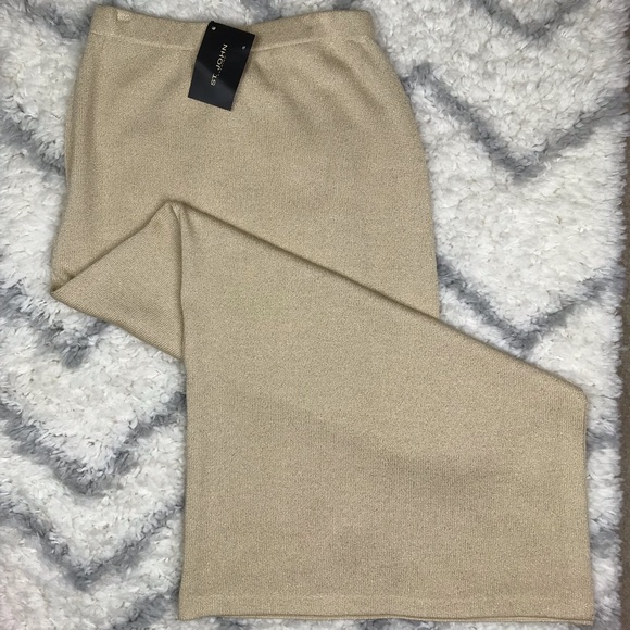 St. John Dresses & Skirts - St. John Evening gold shimmer knit maxi skirt NWT